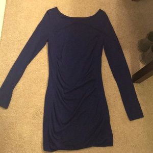 Express sweater dress royal blue